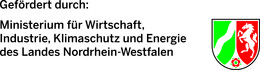 Logo des Ministerium für Wirtschaft, Industrie, Klimaschutz und Energie des Landes Nordrhein-Westfalen